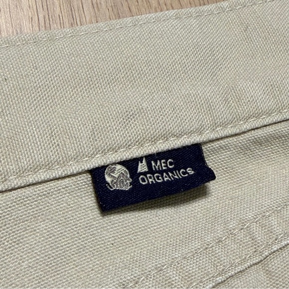 Vintage MEC Organic Cotton Cargo Trousers Pants Mens W32 Tan Made In Canada - Picture 8 of 15